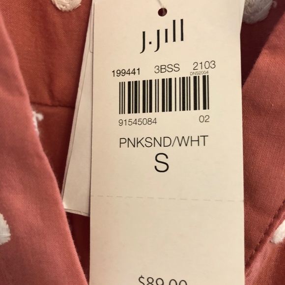 JJill Rose Polka Dot Shirt - long sleeved, cotton, button up shirt. - Picture 2 of 4